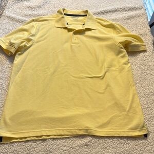 Croft & Barrow Yellow Polo Shirt Classic Short Sleeve